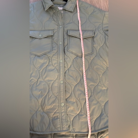 RACHEL Rachel Roy Green Utility Jacket with Quilted Design - Picture 5 of 6